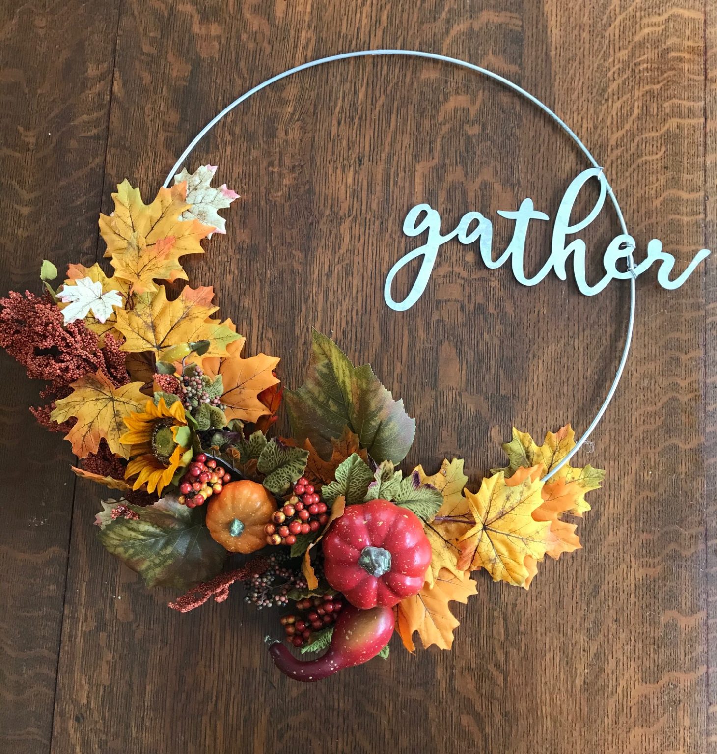 DIY: Make an autumn hoop wreath | Tex Appeal Magazine